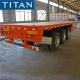 40 foot Container Flatbed Semi trailer for Tanzania
