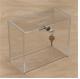 Clear acrylic donation money box for charity