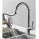 Polished Brushed Telescopic Dish Washing Faucet Safe Lead Free Preservative