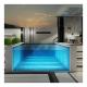 Fliter Pump Accessories Hotel Above Ground Prefab Endless Acrylic Pane Swimming Pool