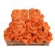 Heavy Duty Endless Round Sling Polyester Material Flat Woven Pattern Orange