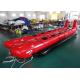 10 Passenger In-Line Red Shark Towable Inflatable Banana Boat For Sale Beach Toy