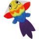 Gold Fish Pattern Polyester 5bft Kids Flying Kites