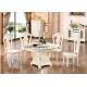 High quality carving italian wooden round dining room table