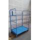 Supermarket Steel Q235 500KGS Capacity Roll Cage Containers