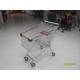 125 Liter Supermarket Shopping Carts With Colorful Plastic Parts / Bumper