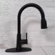 Pull Down Kitchen Faucet Smart Touch Solid Stainless Steel Taps Deck Installed 2077H-SS