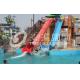 Adult Water Plastic Fiberglass Water Slide 120 m³ / h for Adventure Water Parks