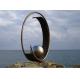 Modern Geometric Stainless Steel Outdoor Metal Sculpture For Large Garden Decoration