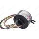 10 Circuits 10A Electric Collector Rotary Slip Ring With Through Hole For Industry
