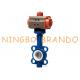 2'' DN50 Pneumatic Actuator Wafer Type Butterfly Valve With PTFE Seal