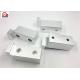 Sand Blasting Surface Micro Machined Parts , White Miniature Precision Components