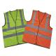 S-5XL Reflective Safety Vest , High Visibility Work Vest Zipper In The Front