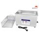 30 Liter Benchtop Ultrasonic Cleaner 600 Watt For Carburator Small Gear 40KHz