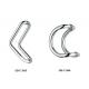 316 Material Hotel Stainless Steel Tube Handles Back To Back Push Handles