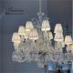 12 Light Crystal Chandelier Bedroom Lighting Event Ceiling Decor Larger Shade Hotel 20 Inch
