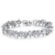 Women's White Gold Plated Clear Cubic Zircon Wedding Jewelry (JDS933)