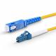 LC UPC to SC UPC Singlemode Simplex Fiber Optic Patch Cable for Fast Ethernet and Gigabit Ethernet applications