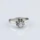 925 Silver Women CZ Diamonds Engagement Ring(F35)