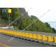 Steel Rolling Guardrail Barrier 76mm Post Diameter 2.5mm Panel 1.2m Height
