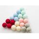 6 Cm Hanging Wool Felt Balls 6 Pure Colors For Creating Sweet Atmosphere