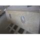 Modern Kashmir Gold Granite Countertop , Two Sinks Hotel Granite Bathroom Worktops