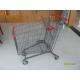 European design 270L PPG Powder Steel Shopping Carts for Supermarket