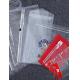 PVC Transparent Plastic Zipper Bag Hook Bag Clothing Tag Label k Bag