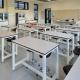 1mm Steel School Laboratory Furniture Science Steel Lab Table With Chair