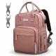 Canvas Mummy Diaper Bag / Baby Travel Changing Bag With Laptop Pocket USB Charging Port