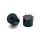 Black Magnetic Transducer Buzzer AC Type Without Oscillator Circuit Φ12*9mm