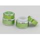 5g Green Frosted Cosmetic Jars , Recycled Glass Jars For Cosmetics Beauty Cream