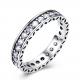 Sterling Silver 925 AAA  CZ Stone Tennis Ring