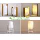 North America LED Modern Table Desk Lamp White Lampshade Gold Light Base Residential Lighting
