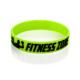 fitness promotional items green debossed and inkfilled custom rubber bands