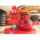 Red Fiberglass Shopping Centre Decorations Best Wishes Lucky Bag Statue Custom Decorations