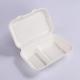 Disposable Take Away Food Packaging Clamshells  9 X 6In 2 Compartment Lunch Box