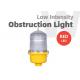 Red Flashing LED Obstruction Light Stable Burning 110VAC-240VAC