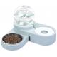 2 In 1 Ceramic Pet Feeder Bowls Cat Water Dispenser 1.8L Automatic Water Refilling