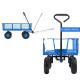 Metal Heavy Duty Folding Steel Outdoor Beach Mesh Wagon for Garden Tools 500LBS Capacity