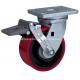 9.5mm Thickness 700kg Heavy Duty TPU Caster with 5 Wheel and 7825-86T Plate Brake