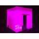 8'x8' portable cube tube Led inflatable photo booth for wedding events or parties night