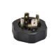 16A Rohs PA66 Solenoid Value Circular Connector Base A Type PA GF