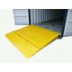 6.5T Forklift Container Ramp Metal Fabrication Parts Yellow Painting Surface