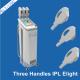 Vertical AFT SHR IPL Hair Removal Machine / IPL Beauty Equipment With Three Handles