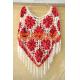 Fringe Crochet Shawl Wrap Poncho Women Pashmina Fur Designer Handmade Crocheted Multiwear
