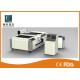 Semi Automatic CNC Laser Cutting Machine , Double Driving Metal Sheet Cutter