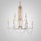 Wrought iron lighting two tier crystal chandelier (WH-CI-38)