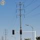 Polygonal Shape Traffic Light Pole  6M X 12M Signal Light Pole With Arm