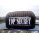 Black Advertising Inflatable Open Tent Photo Booth Logo Printing For Trade Show